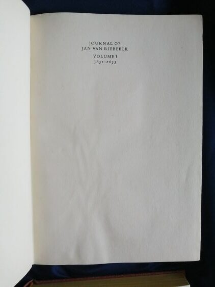 Journal of Jan van Riebeeck - Image 2