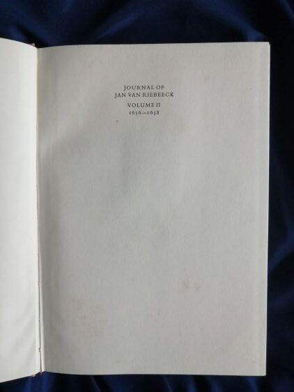 Journal of Jan van Riebeeck - Image 5