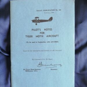 Pilot's Notes for Tiger Moth Aircraft