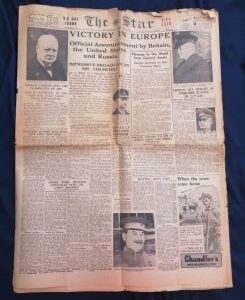 The Star newspaper 8 May 1945