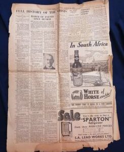 Cape Times newspaper 25 March 1939 pages 11 and 12