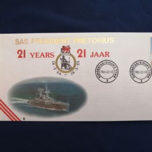 SAS President Pretorius commemorative cover