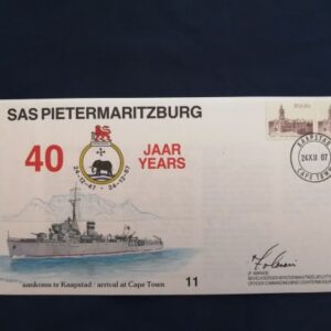 SAS Pietermaritzburg commemorative cover - signed