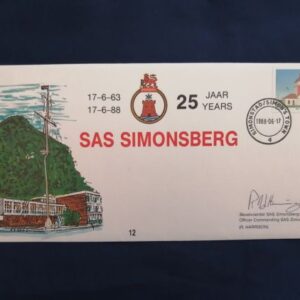 SAS Simonsberg commemorative cover - signed