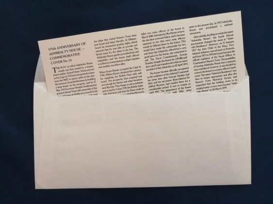 Admiralty House commemorative cover - signed - Image 2