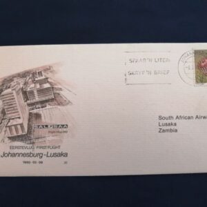SA Airways First Flight Johannesburg - Lusaka commemorative cover