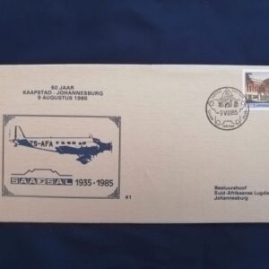 SA Airways Cape Town - Johannesburg commemorative cover