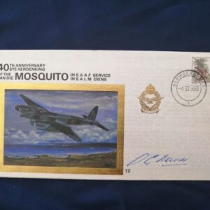 40th Anniversary of Mosquito in SAAF service commemorative cover - signed
