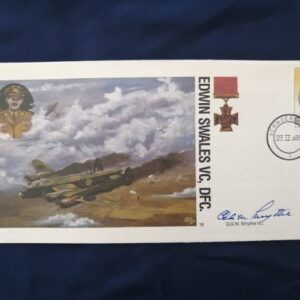 Captain Edwin Swales VC DFC commemorative cover - signed