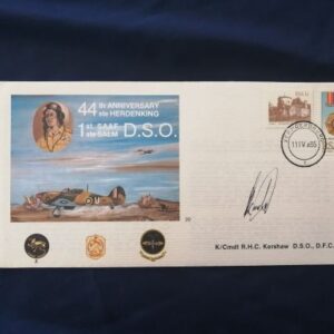 44th Anniversary of 1st SAAF Distinguished Service Order commemorative cover - signed