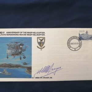 21st Anniversary of Wasp in SAAF Service commemorative cover - signed