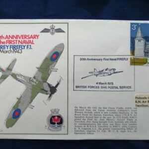 30th Anniversary of first Naval Fairey Firefly F.1 commemorative cover
