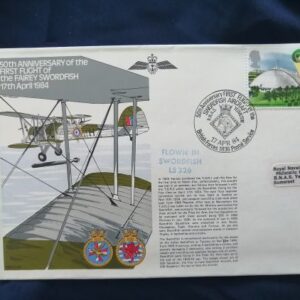 50th Anniversary of first flight of Fairey Swordfish commemorative cover