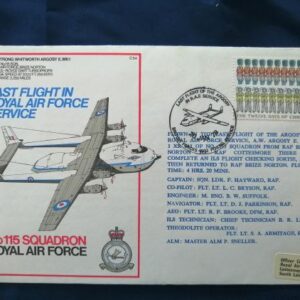 115 Squadron RAF Argosy commemorative cover