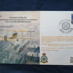 First award of a VC to an airman Lt WB Rhodes-Moorhouse commemorative cover