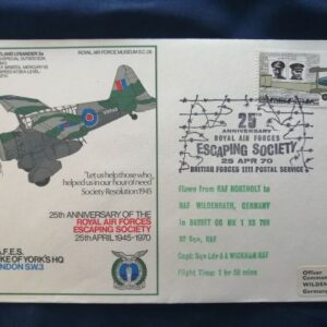 25th Anniversary RAF Escaping Society commemorative cover