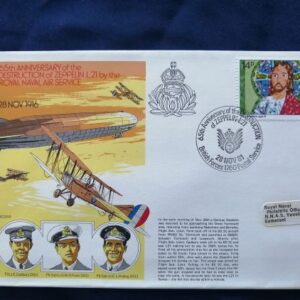 Zeppelin L.21 destruction 65th Anniversary commemorative cover