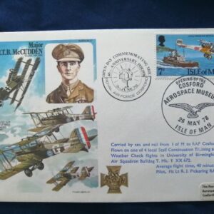 Major JTB McCudden VC DSO MC MM commemorative cover
