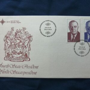 Fourth State president BJ Vorster commemorative cover