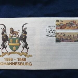 Johannesburg 1886 - 1986 commemorative cover