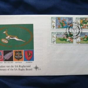 Centenary of the SA Rugby Board commemorative cover