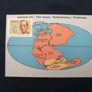 Post card - Continental drift / plate tectonics