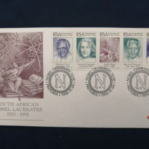 South African Nobel Laureates 1951 - 1993 commemorative cover
