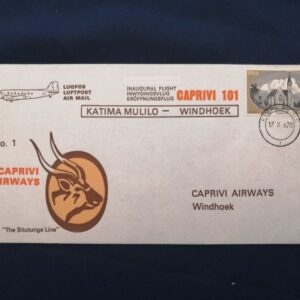 Caprivi Airways commemorative cover Caprivi 101
