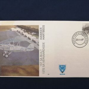 First SA-built Hawker Hartbees 50th Anniversary commemorative cover