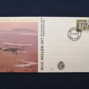 Major Miller 1917 recruiting tour 70th Anniversary commemorative cover