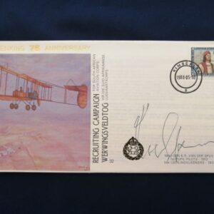 SA Aviation Corps recruiting campaign commemorative cover - signed