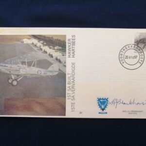 1st SA built Hawker Hartbees commemorative cover - signed