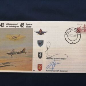 42 Squadron SAAF 42nd Anniversary commemorative cover - signed