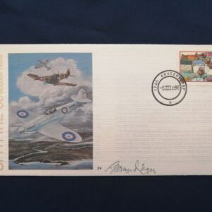 Spitfire 50 Golden years commemorative cover - signed