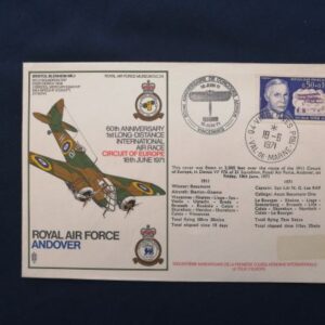 60th Anniversary 1st Long Distance Int Air Race commemorative cover