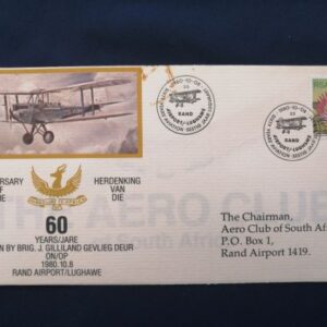 Aero Club of SA 60th Anniversary commemorative cover