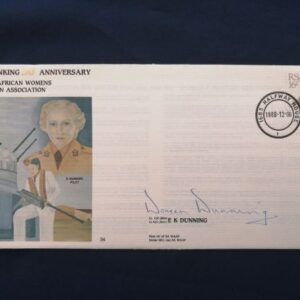 50th Anniversary South African Women's Aviation Association commemorative cover - signed
