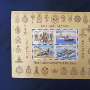 Falkland Islands First Anniversary of Liberation plate block