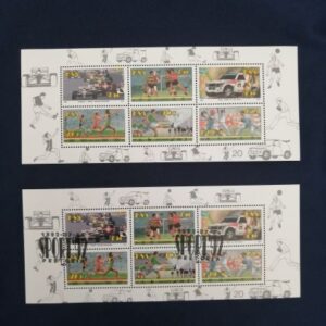 SA sport 1992 plate blocks - stamped and unstamped