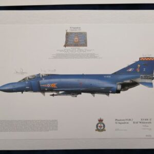 Phantom FGR.2 XV408 92 Squadron RAF print - signed