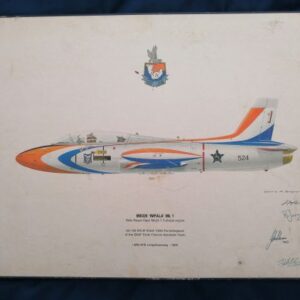 MB326 Impala MkI Silver Falcon mounted print 1989 - signed