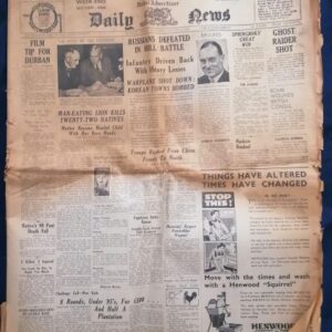 Natal Advertiser Daily News 6 August 1938